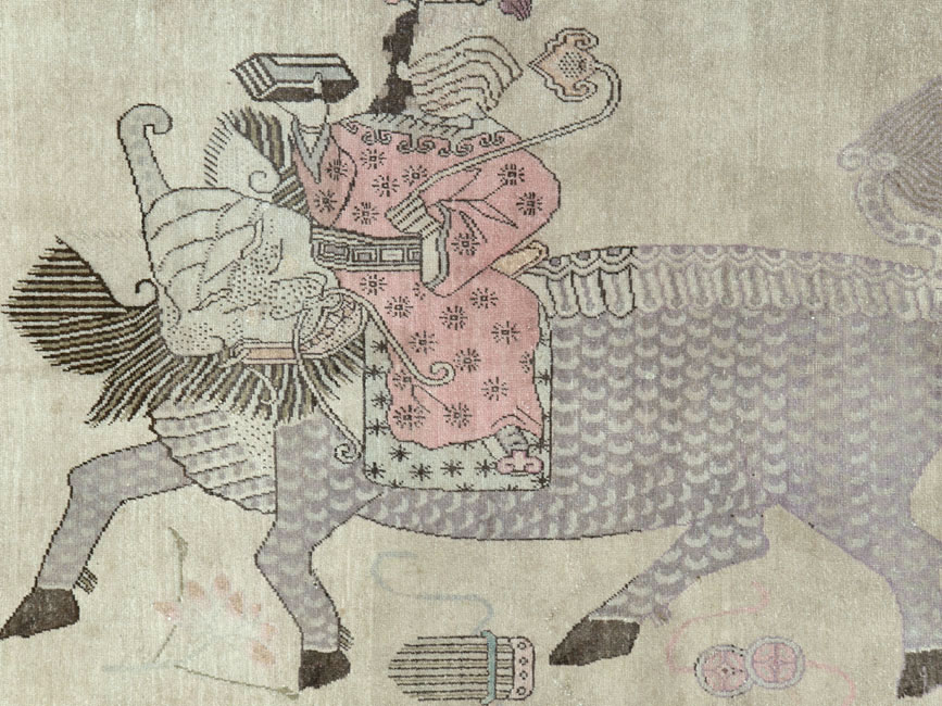 Antique East Turkestan Khotan Gallery Carpet, No.24542 - Gsblank