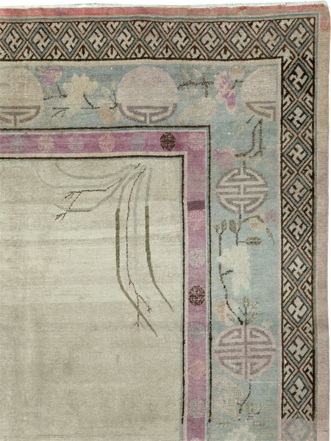 Antique East Turkestan Khotan Gallery Carpet, No.24542 - Gsblank