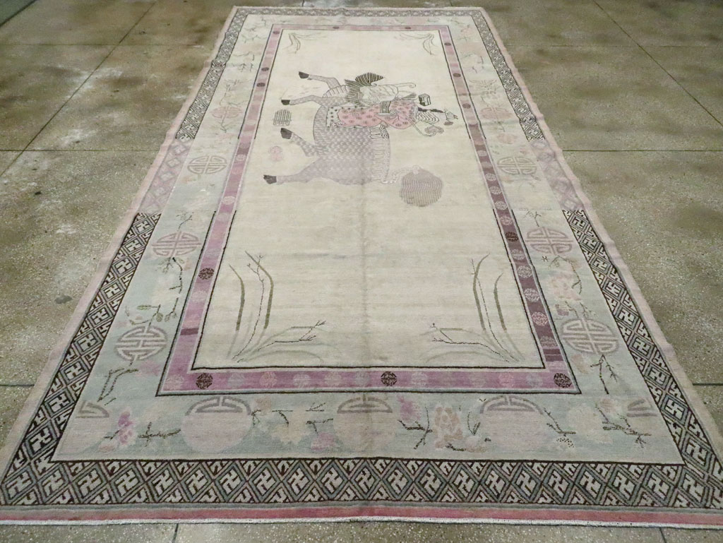 Antique East Turkestan Khotan Gallery Carpet, No.24542 - Gsblank