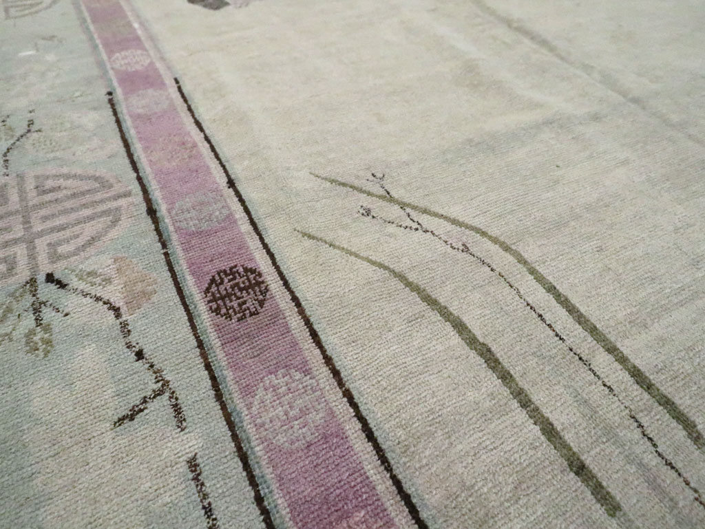 Antique East Turkestan Khotan Gallery Carpet, No.24542 - Gsblank