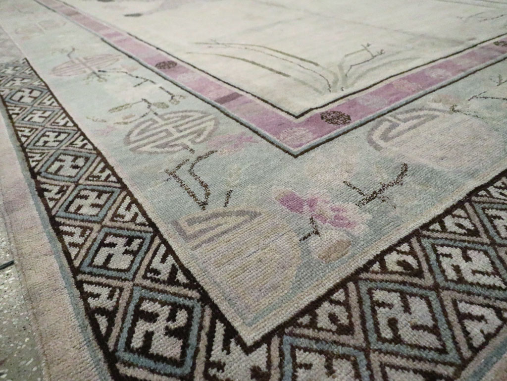 Antique East Turkestan Khotan Gallery Carpet, No.24542 - Gsblank