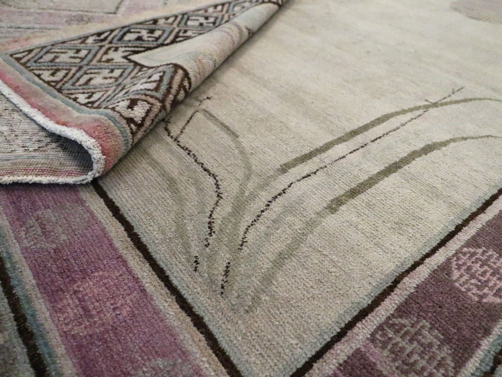 Antique East Turkestan Khotan Gallery Carpet, No.24542 - Gsblank