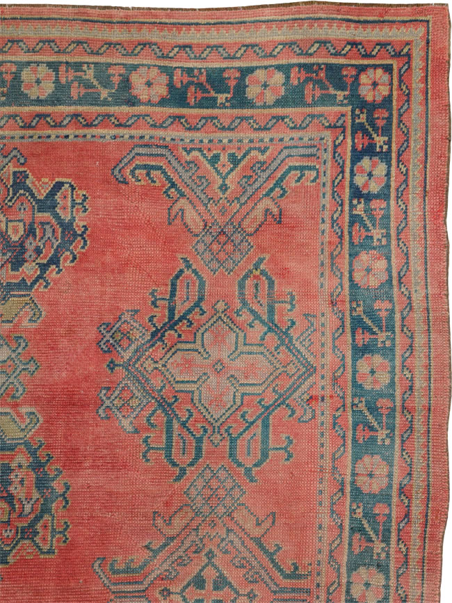 Antique Turkish Oushak Gallery Carpet, No.24548 - Gsblank