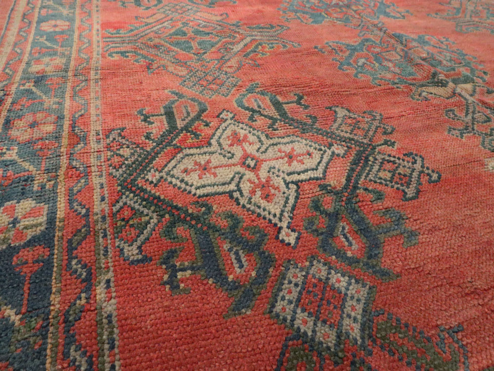 Antique Turkish Oushak Gallery Carpet, No.24548 - Gsblank