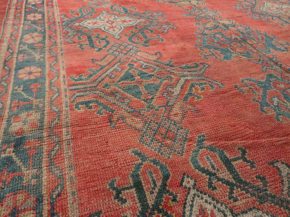 Antique Turkish Oushak Gallery Carpet, No.24548 - Gsblank