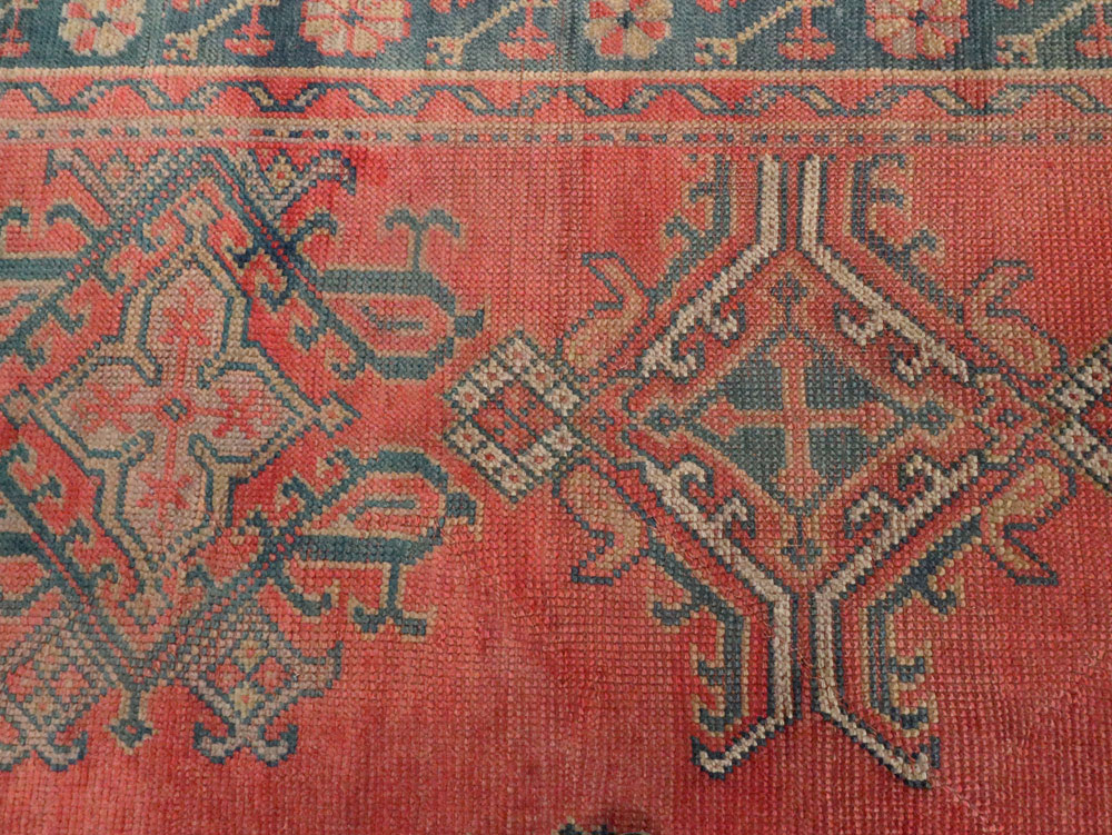 Antique Turkish Oushak Gallery Carpet, No.24548 - Gsblank