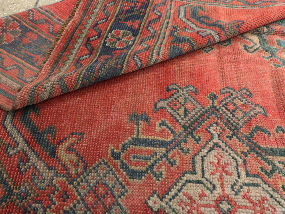 Antique Turkish Oushak Gallery Carpet, No.24548 - Gsblank