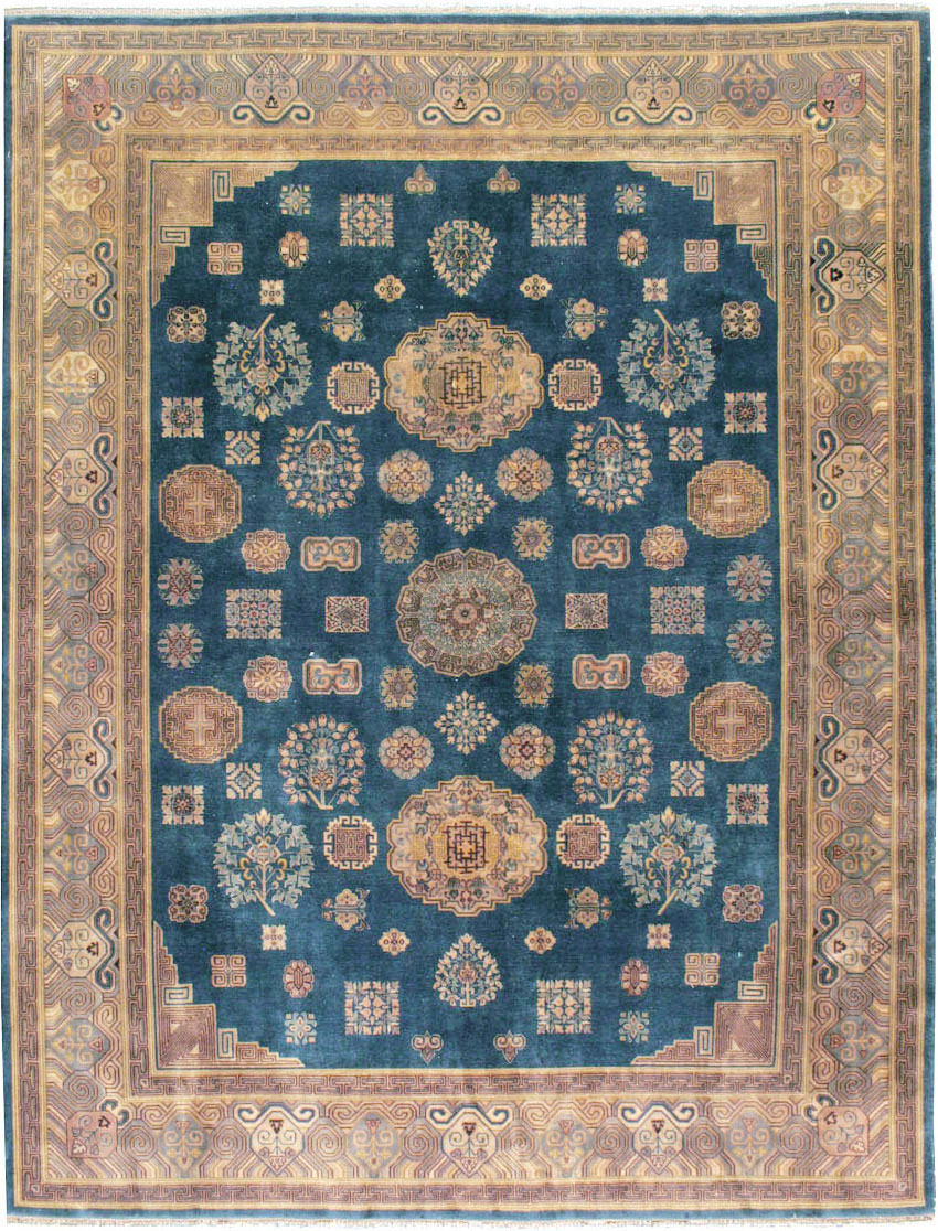 Vintage East Turkestan Khotan Rug, No.24552 - Gsblank