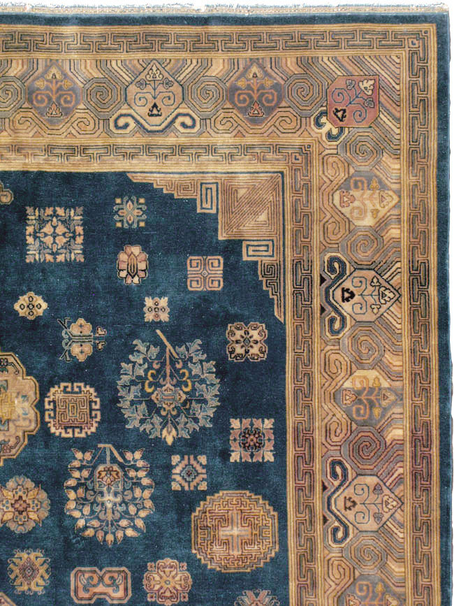 Vintage East Turkestan Khotan Rug, No.24552 - Gsblank