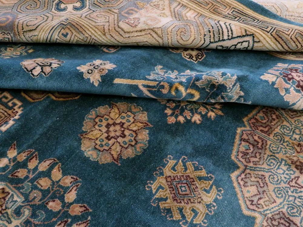 Vintage East Turkestan Khotan Rug, No.24552 - Gsblank