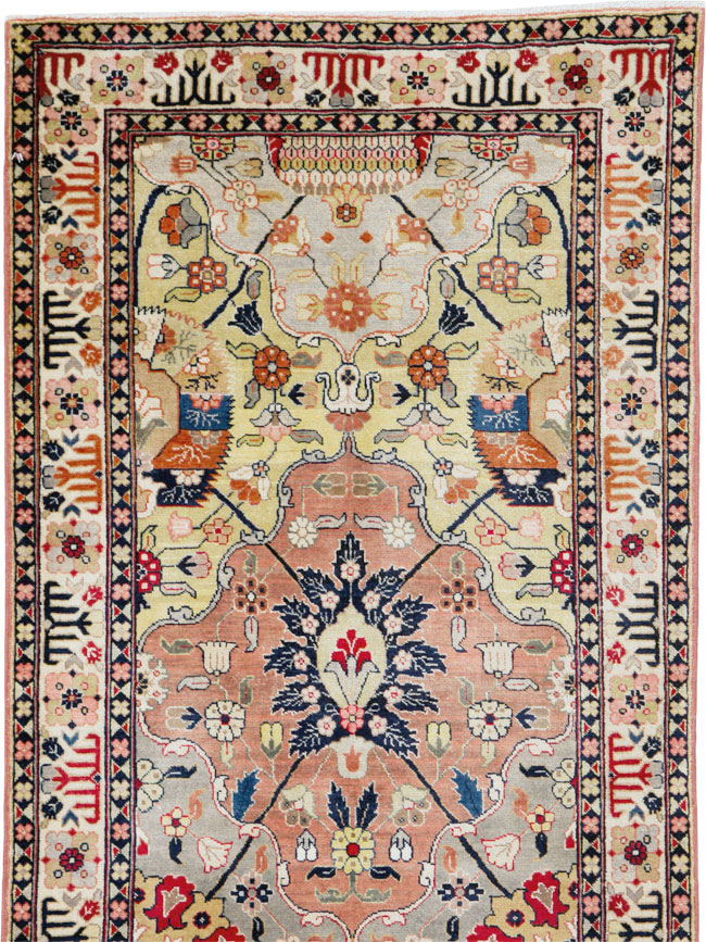 Vintage Persian Tabriz Runner, No.24553 - Gsblank