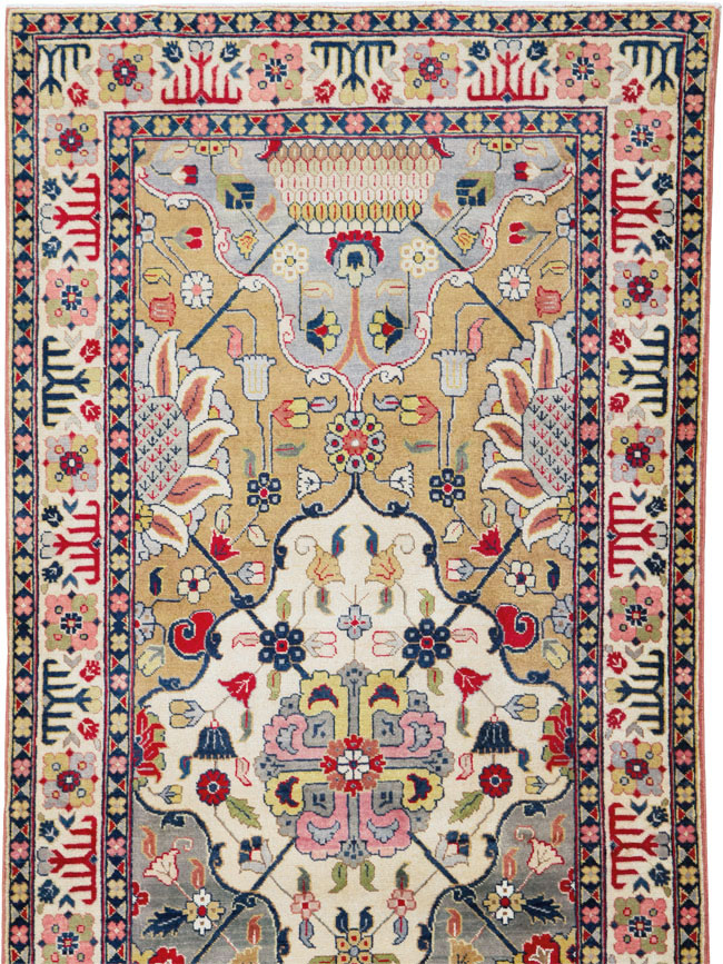 Vintage Persian Tabriz Runner, No.24553 - Gsblank