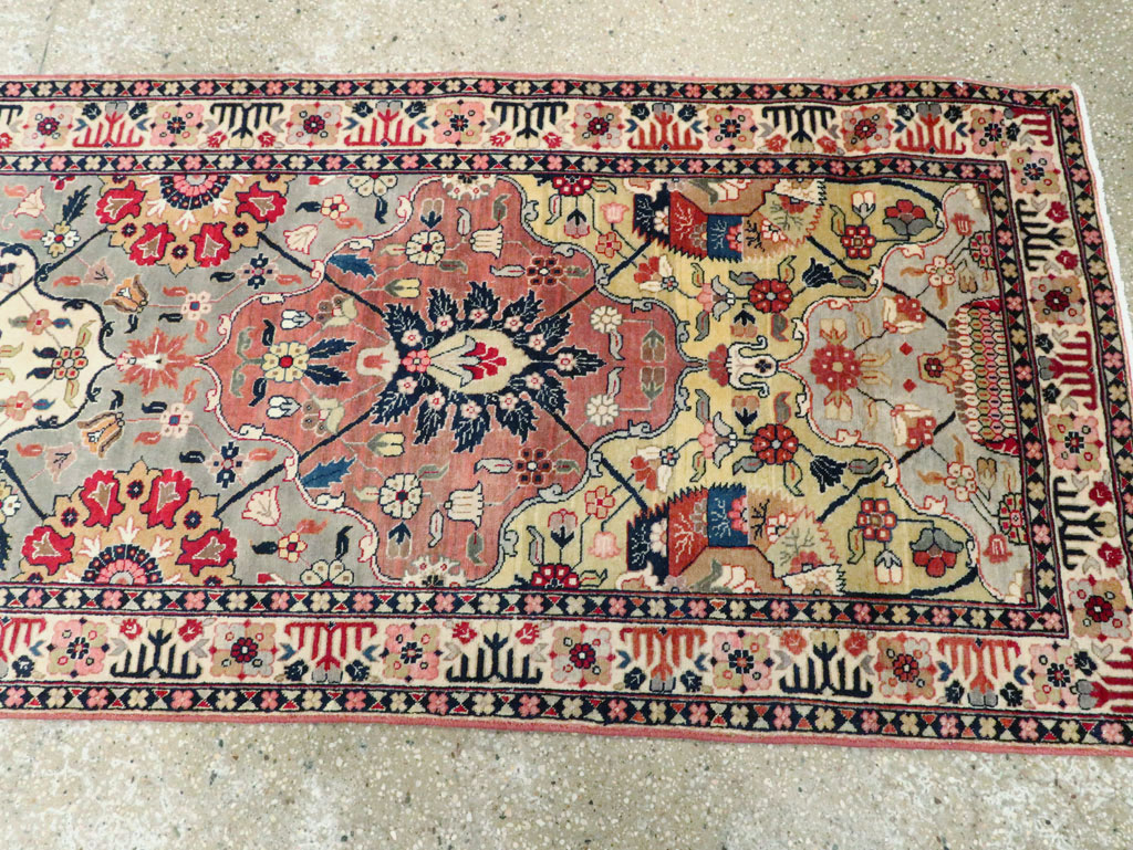 Vintage Persian Tabriz Runner, No.24553 - Gsblank