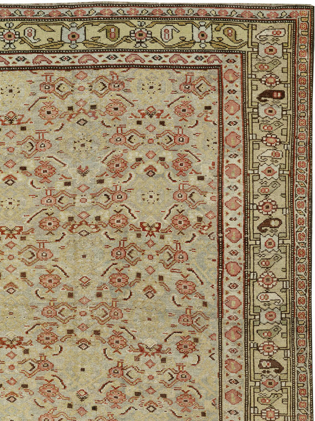 Antique Persian Kurd Accent Rug, No.24560 - Gsblank
