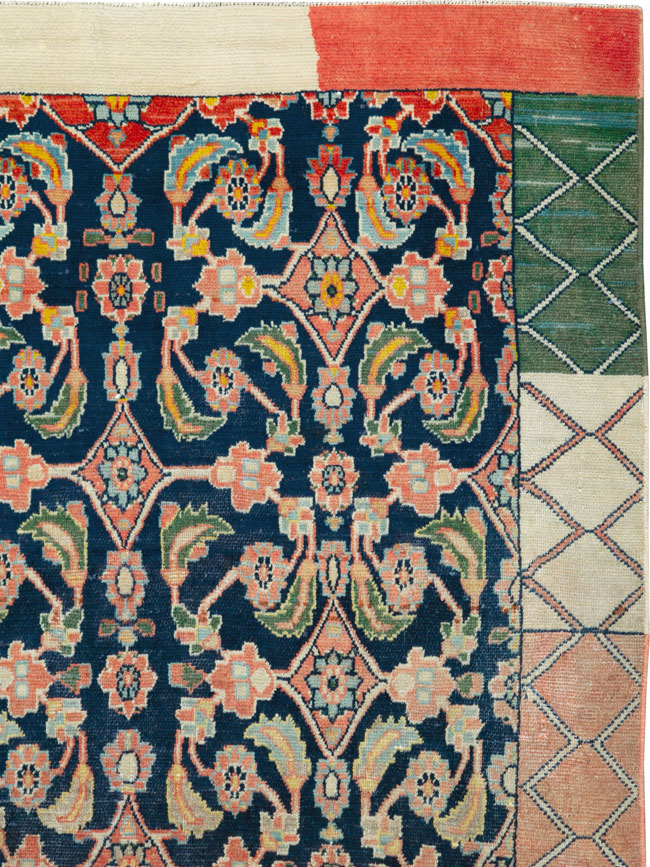 Vintage Persian Tabriz Rug, No.24562 - Gsblank