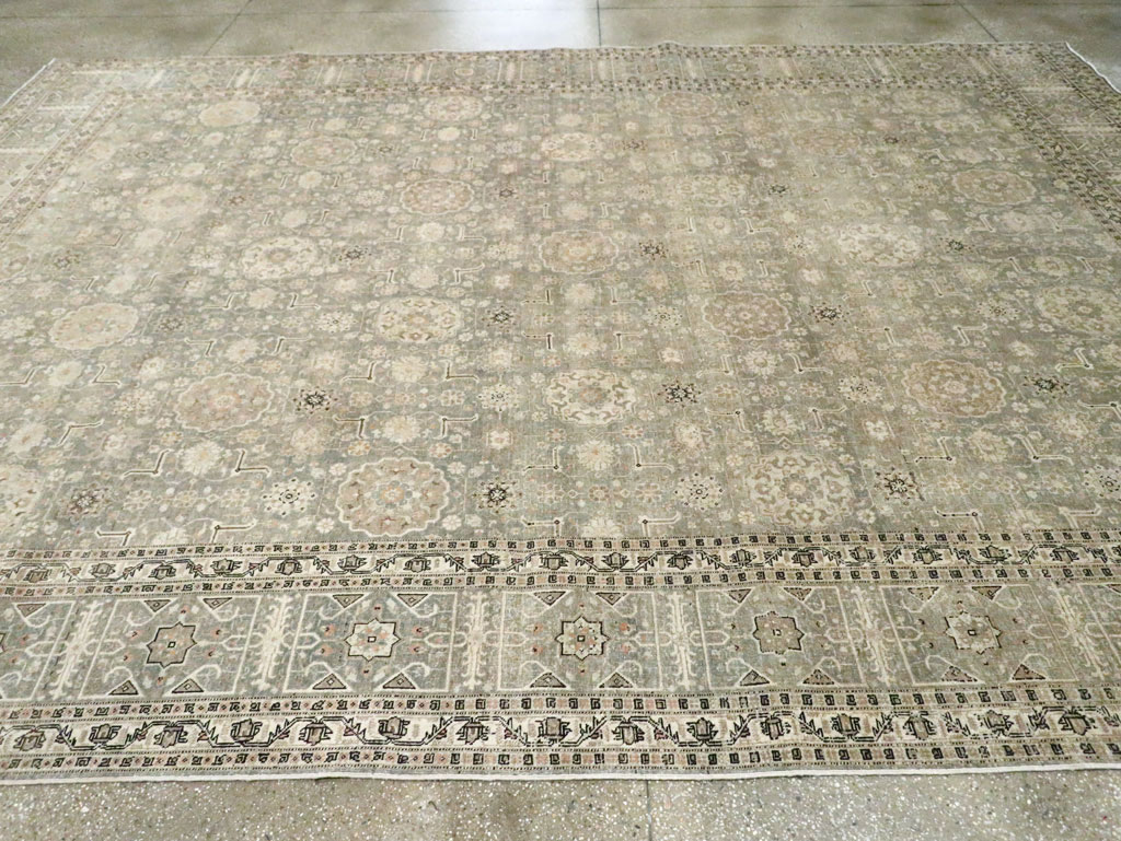 Antique Persian Tabriz Room Size Carpet, No.24570 - Gsblank