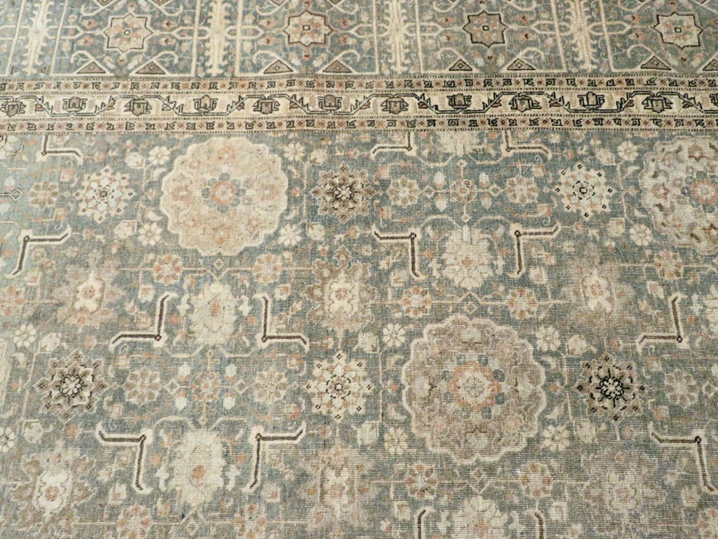 Antique Persian Tabriz Room Size Carpet, No.24570 - Gsblank
