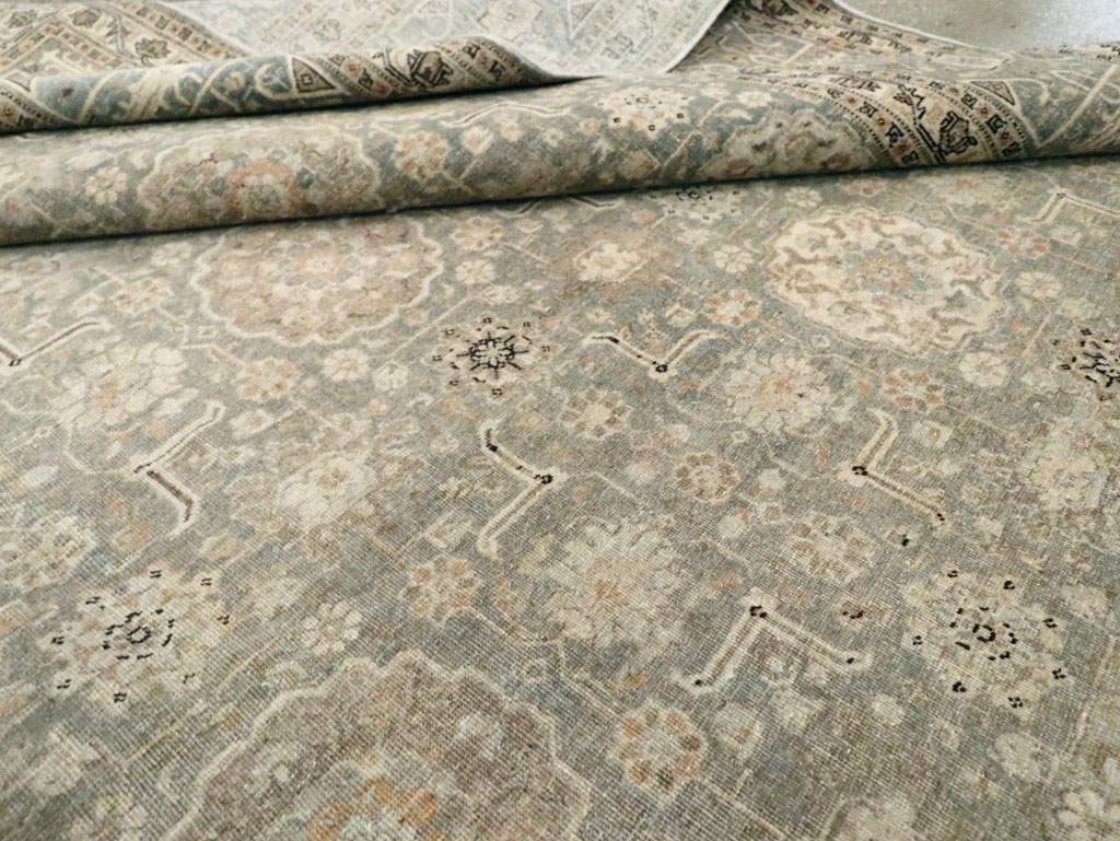 Antique Persian Tabriz Room Size Carpet, No.24570 - Gsblank