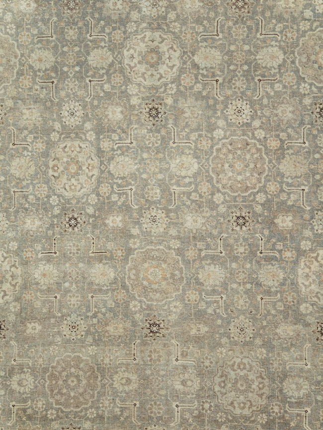 Antique Persian Tabriz Room Size Carpet, No.24570 - Gsblank