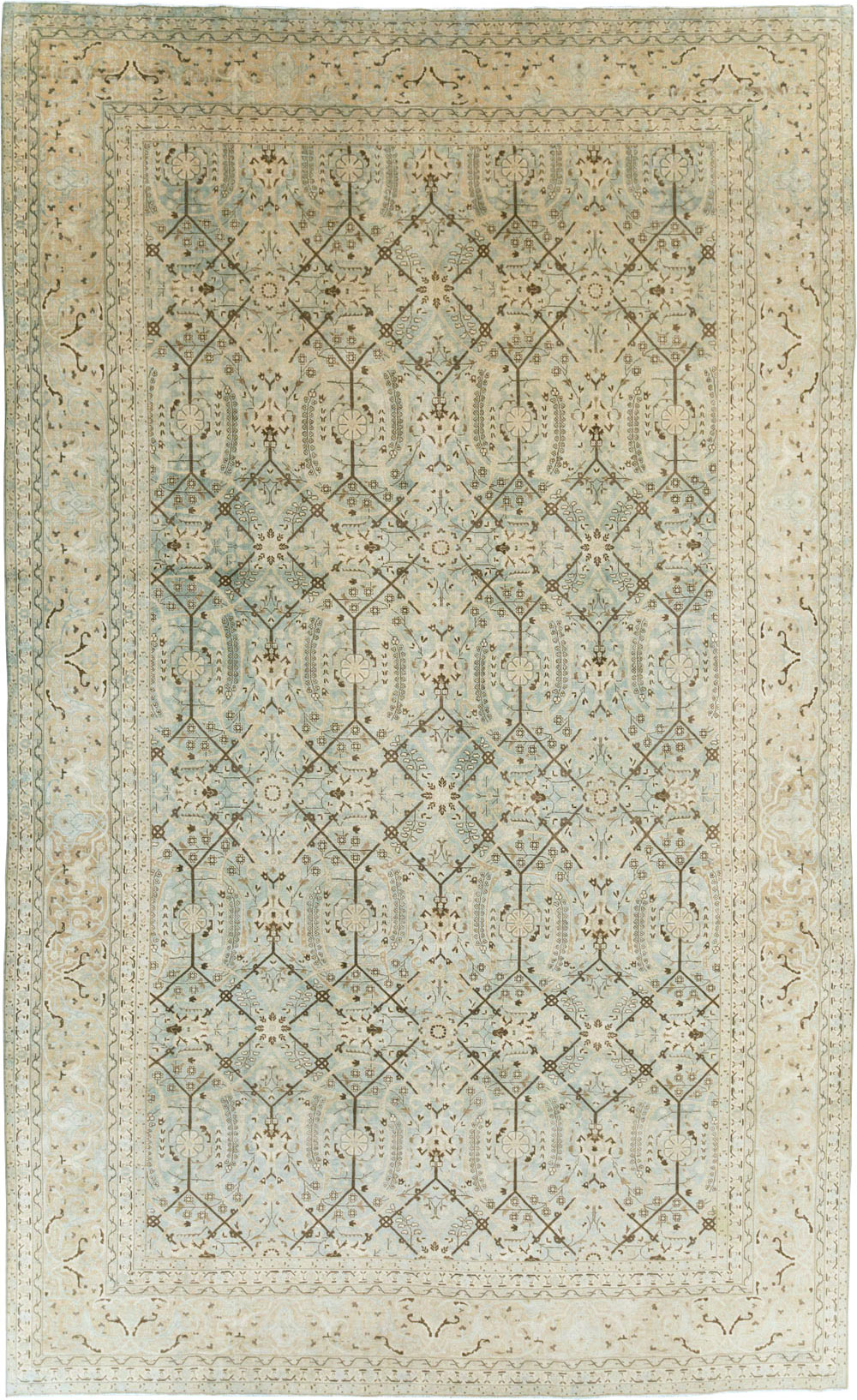 Antique Persian Tabriz Carpet, No.24579 - Gsblank