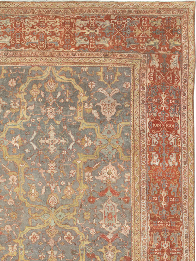 Antique Persian Mahal Carpet, No.24580 - Gsblank