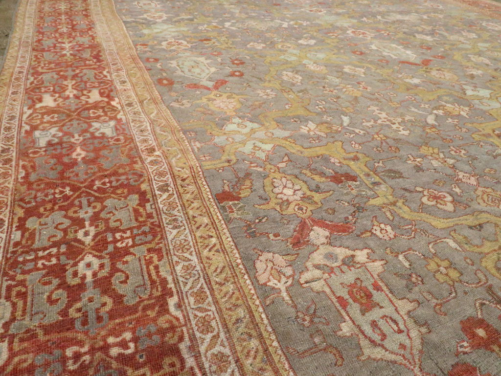 Antique Persian Mahal Carpet, No.24580 - Gsblank