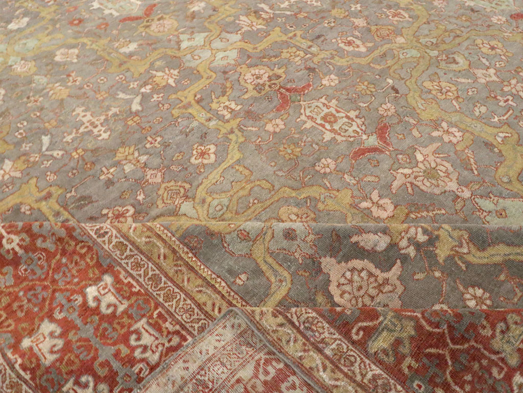 Antique Persian Mahal Carpet, No.24580 - Gsblank