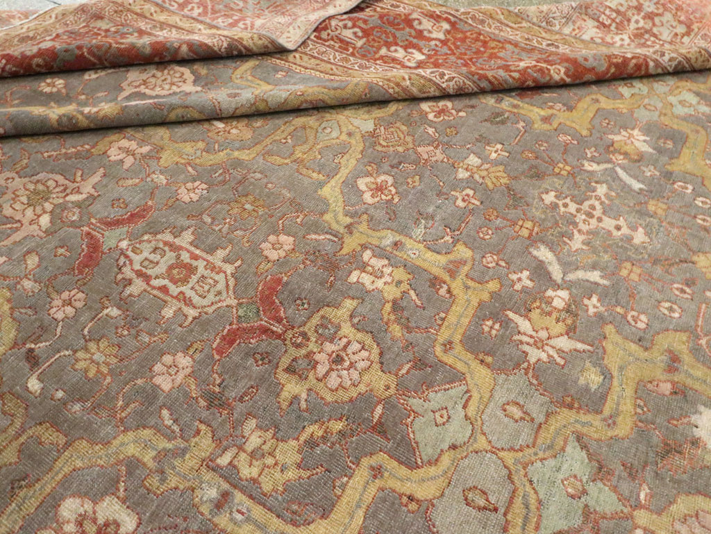 Antique Persian Mahal Carpet, No.24580 - Gsblank