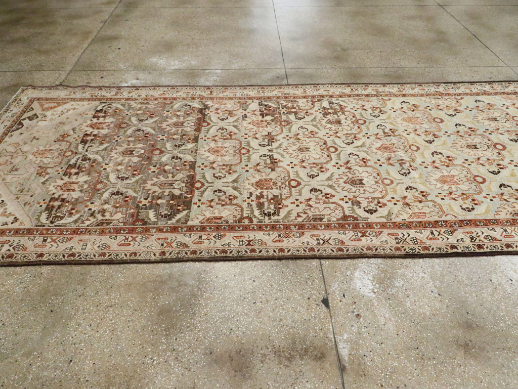 Vintage Persian Malayer Wide Gallery Runner, No.24581 - Gsblank