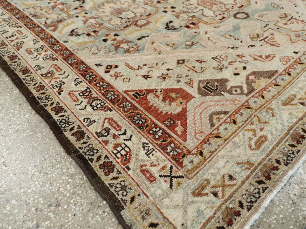 Vintage Persian Malayer Wide Gallery Runner, No.24581 - Gsblank