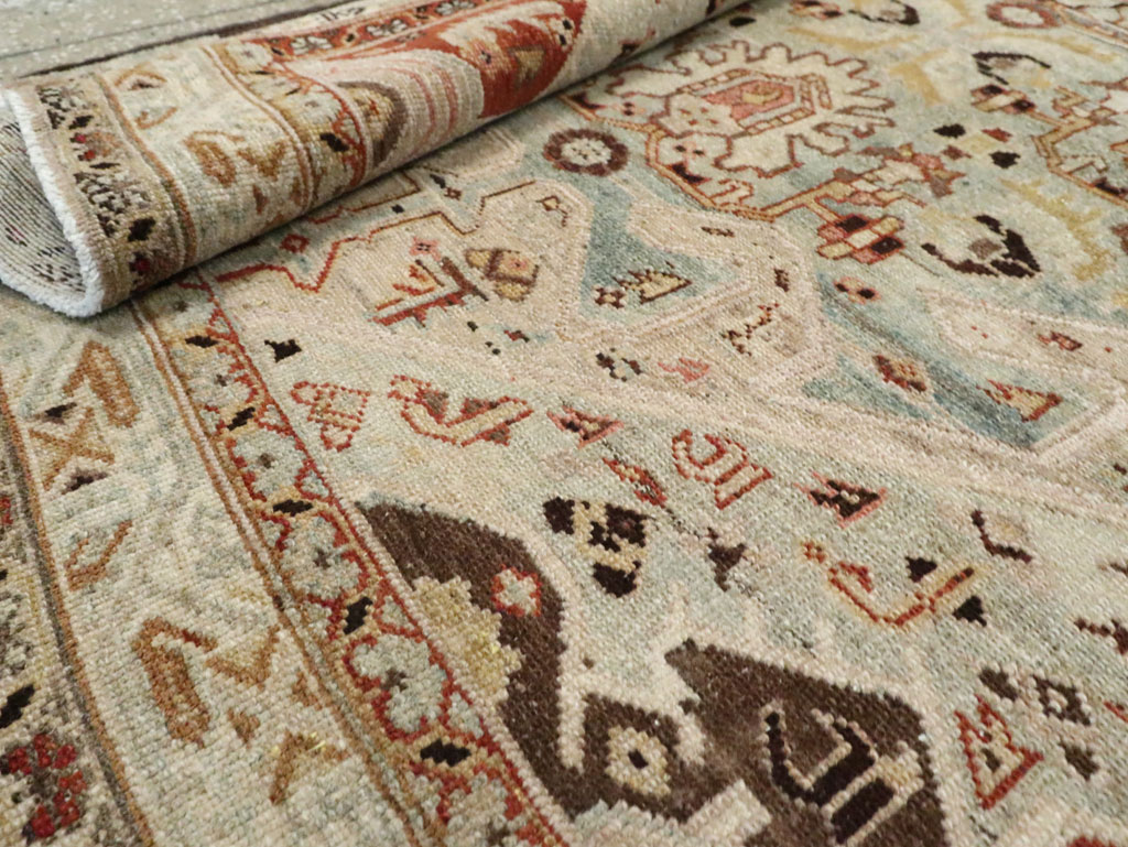 Vintage Persian Malayer Wide Gallery Runner, No.24581 - Gsblank