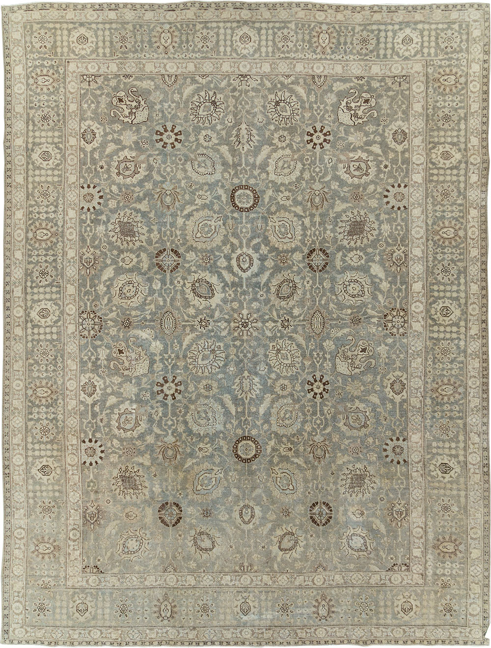 Antique Persian Tabriz Room Size Carpet, No.24597 - Gsblank