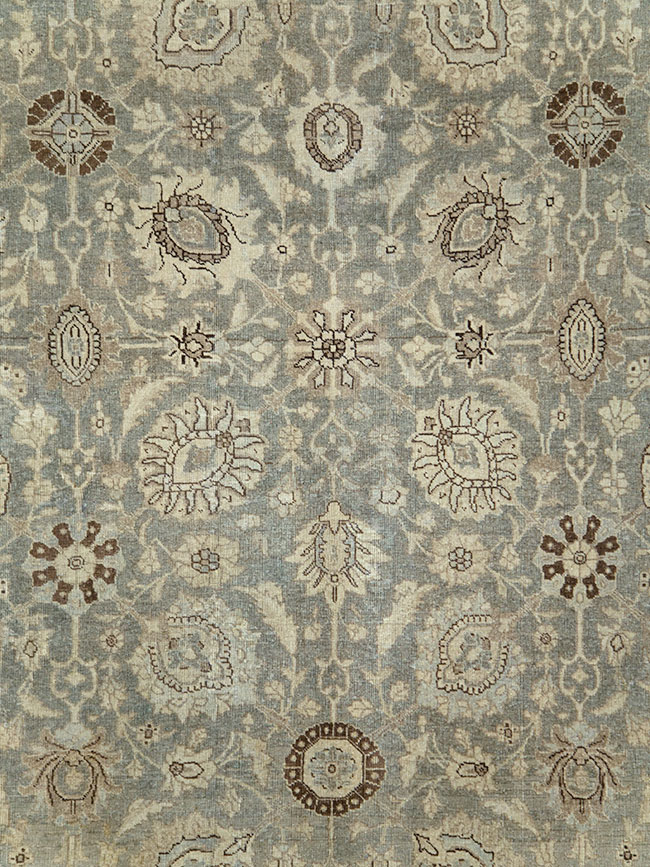 Antique Persian Tabriz Room Size Carpet, No.24597 - Gsblank