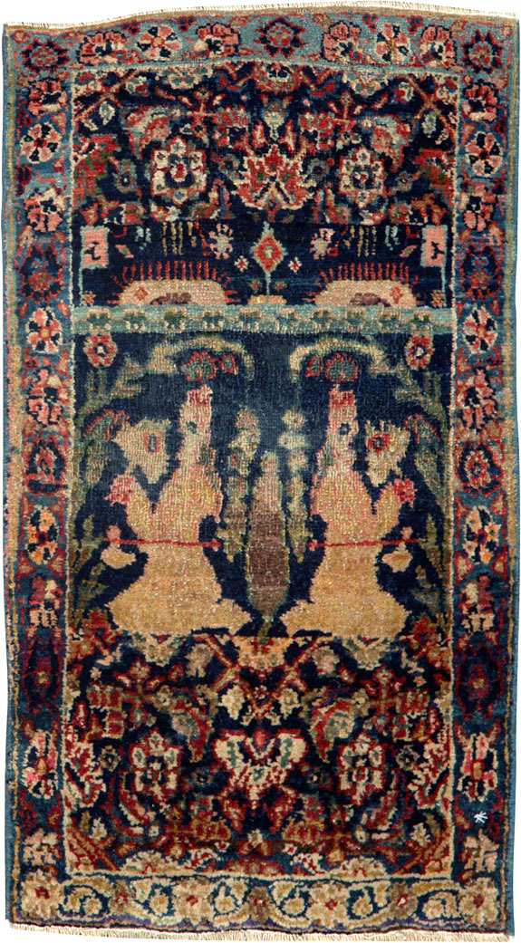 Vintage Persian Tabriz Rug, No.24610 - Gsblank