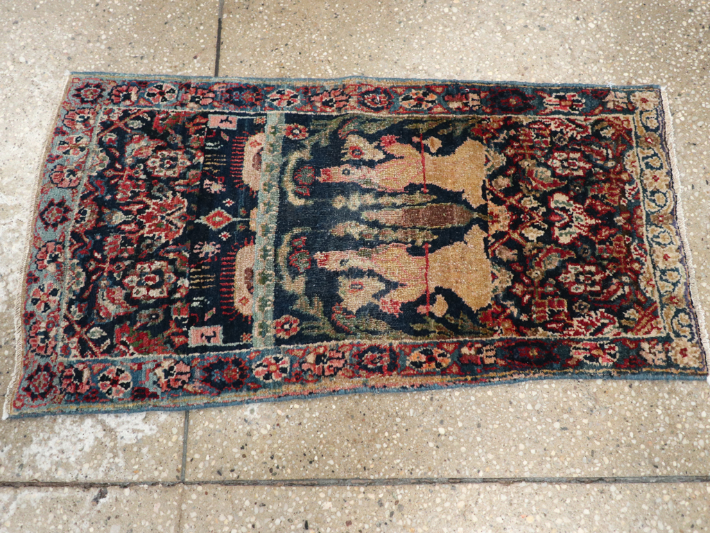 Vintage Persian Tabriz Rug, No.24610 - Gsblank