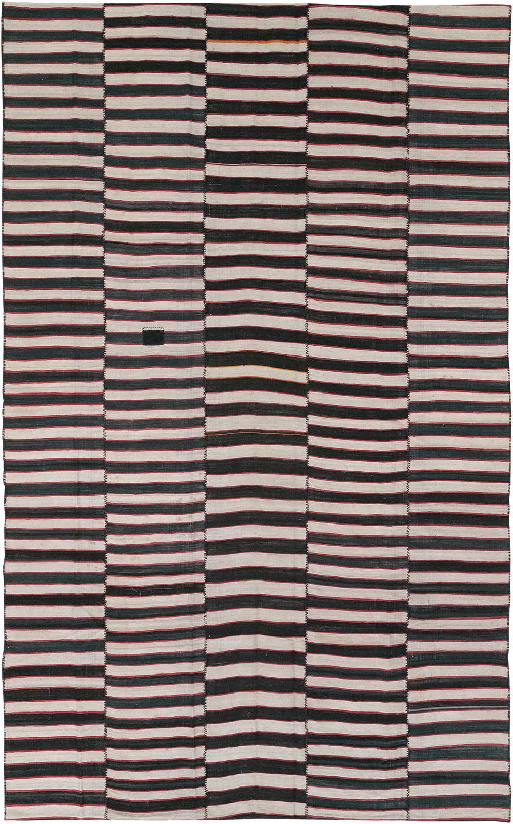 Vintage Persian Flatweave Kilim Room Size Carpet, No.24627 - Gsblank