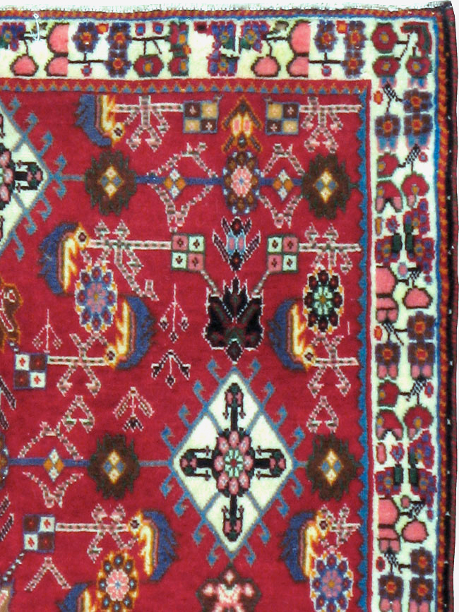 Vintage Persian Shiraz Square Rug (Pair: 4 of 4), No.24646 - Gsblank