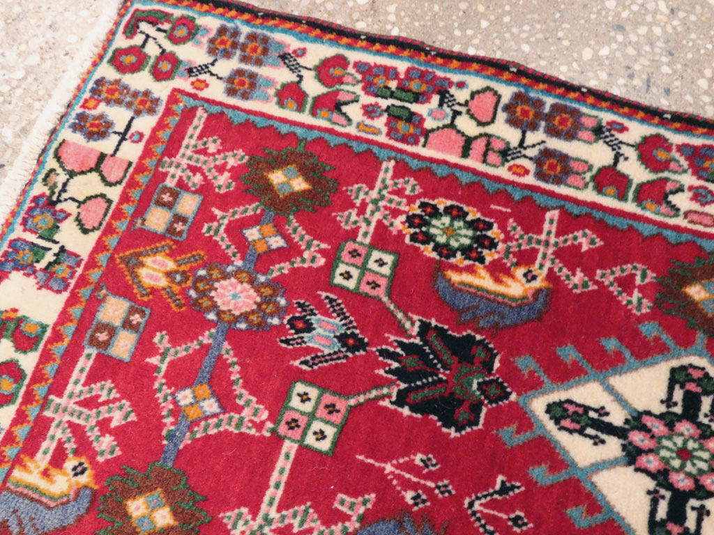 Vintage Persian Shiraz Square Rug (Pair: 4 of 4), No.24646 - Gsblank