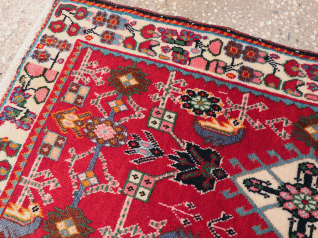Vintage Persian Shiraz Square Rug (Pair: 4 of 4), No.24646 - Gsblank