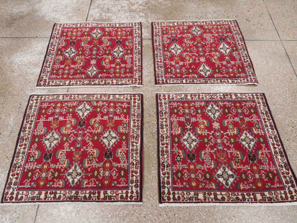 Vintage Persian Shiraz Square Rug (Pair: 4 of 4), No.24646 - Gsblank