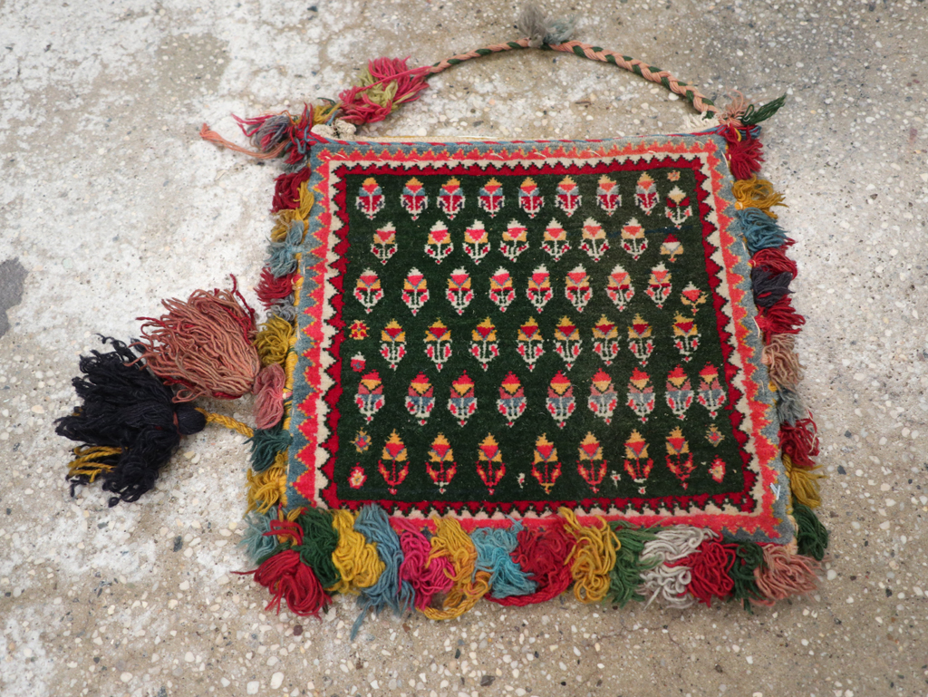 Vintage Persian Afshar Bag, No.24649 - Gsblank