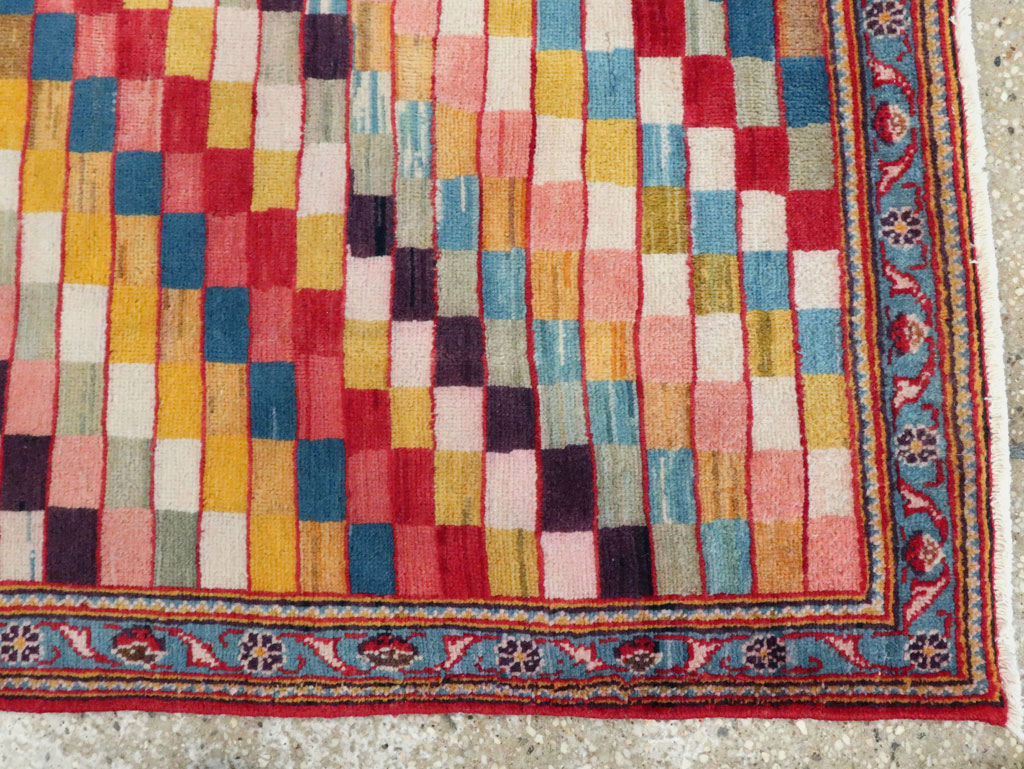 Vintage Persian Kashan Art Deco Rug, No.24661 - Gsblank