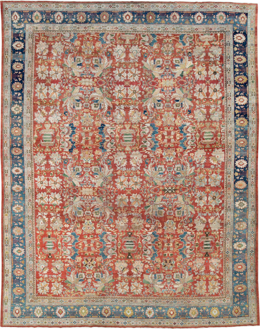 Antique Persian Mahal Large Carpet, No.24673 - Gsblank
