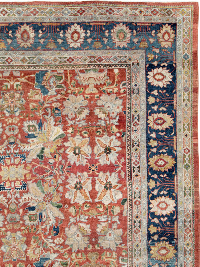 Antique Persian Mahal Large Carpet, No.24673 - Gsblank
