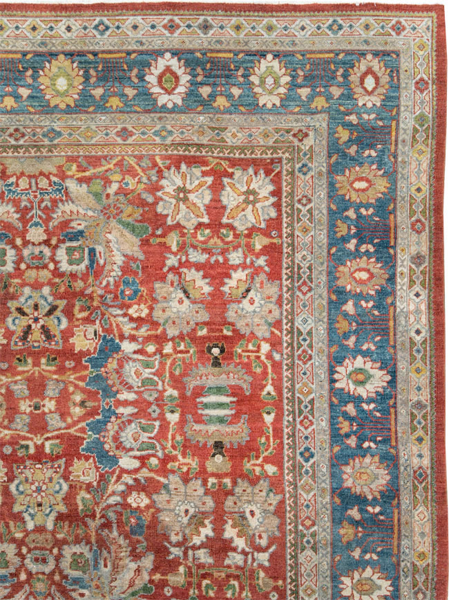 Antique Persian Mahal Large Carpet, No.24673 - Gsblank