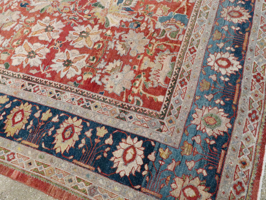 Antique Persian Mahal Large Carpet, No.24673 - Gsblank