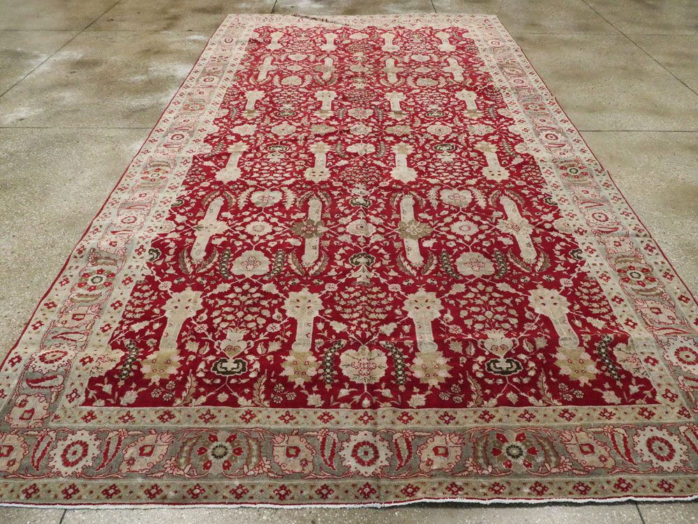 Antique Persian Tabriz Gallery Carpet, No.24680 - Gsblank