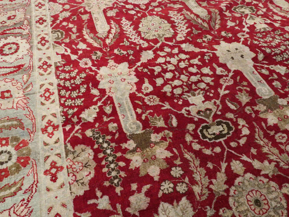 Antique Persian Tabriz Gallery Carpet, No.24680 - Gsblank