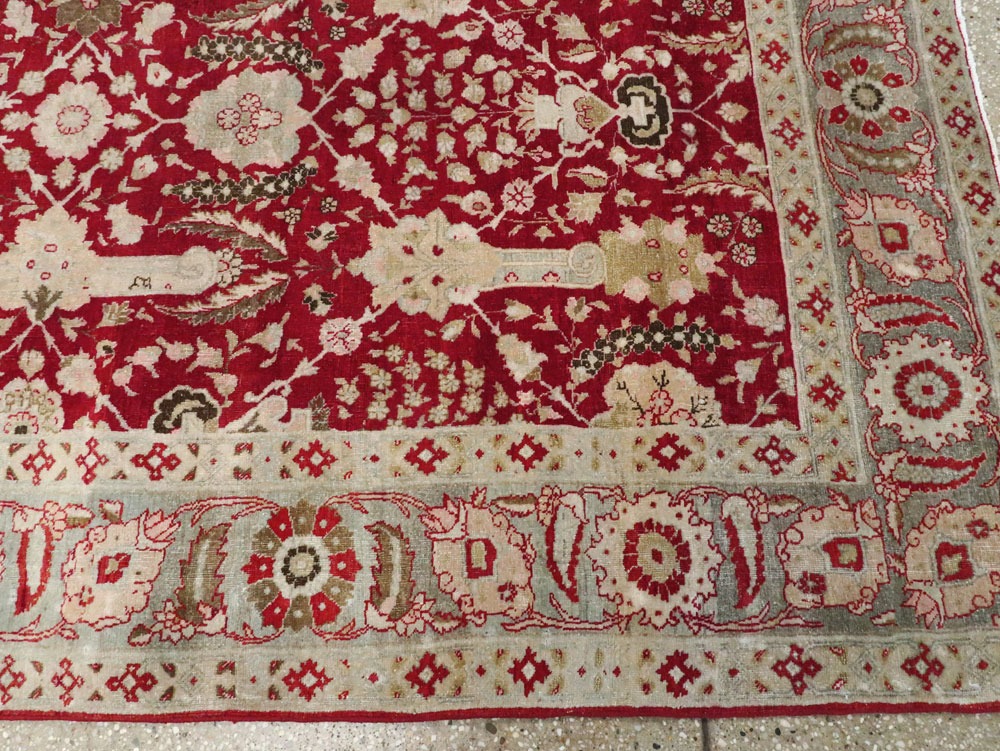 Antique Persian Tabriz Gallery Carpet, No.24680 - Gsblank