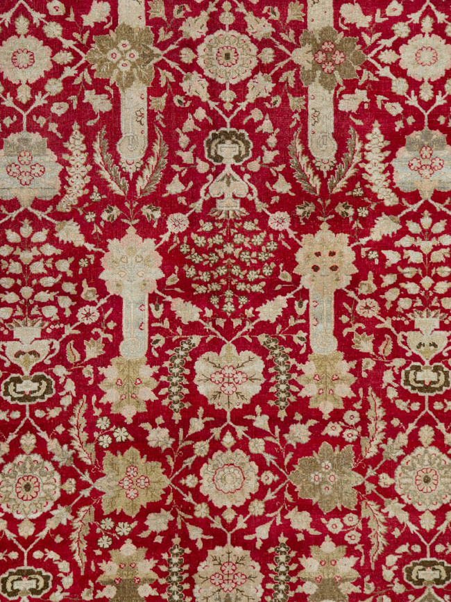 Antique Persian Tabriz Gallery Carpet, No.24680 - Gsblank